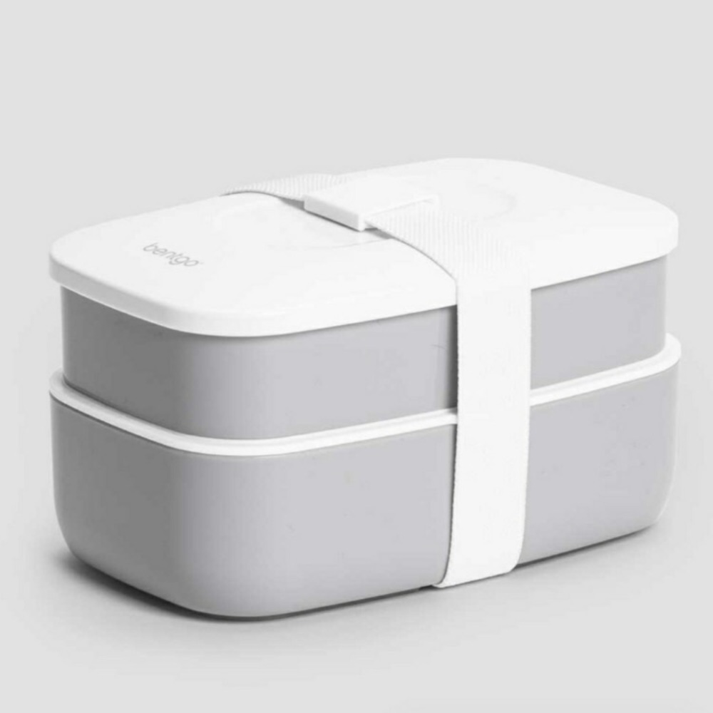 Bentgo Portable Gray Bento Box with Utensils NEW